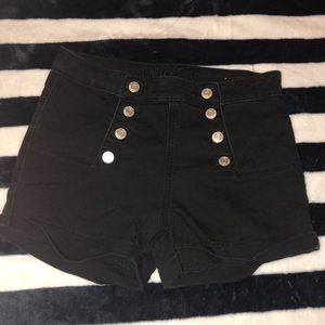 black bottom shorts